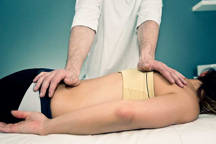 Chiropractor adjustment